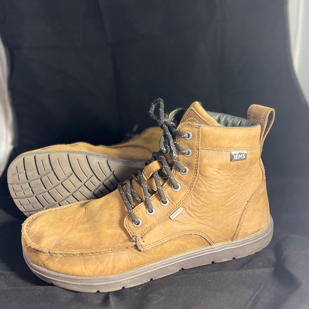 Lems mens boots. Great shoes for travel and that support a natural foot base.